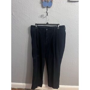 Vintage‎ Saddlebred Corduroy Pants Blue Pleated Men's 34x28.5 Inches Inseam